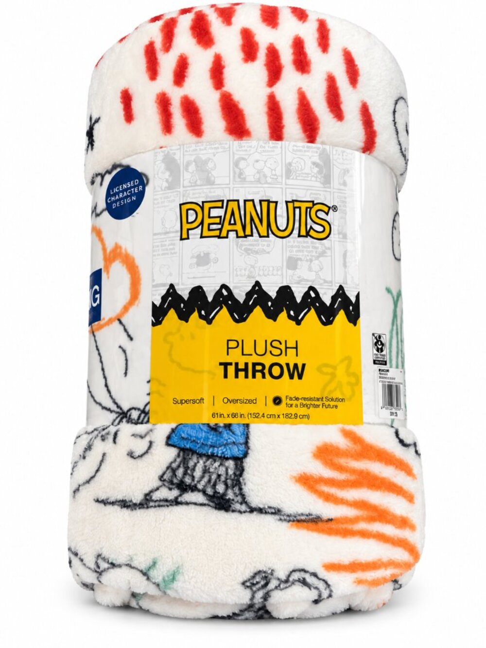 Peanuts throw blanket